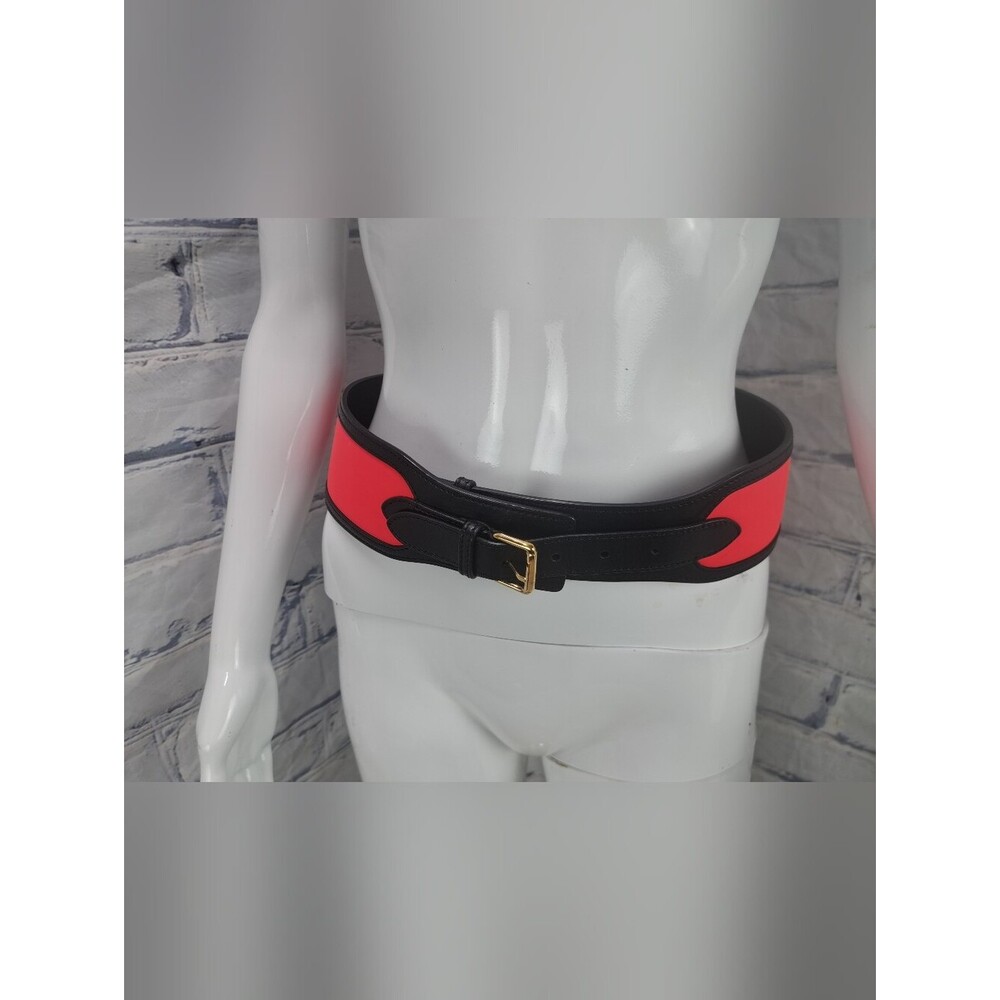 Emilio Pucci Women's Vintage Y2K 90s Genuine Leather Belt Italy Medium 28-31"